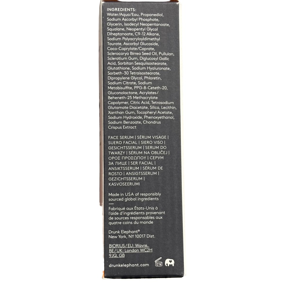 Drunk Elephant C-Luma Hydrabright Serum 10% Vitamin C 30ml 1oz New In Box - Picture 2 of 9